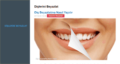 Desktop Screenshot of dislerinibeyazlat.com